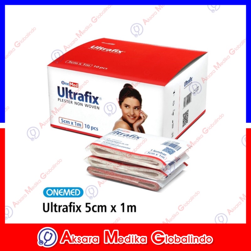 ULTRAFIX 5CM x 1M 5x1 PLESTER LUKA PENUTUP LUKA 1BOX ISI 10#AMG