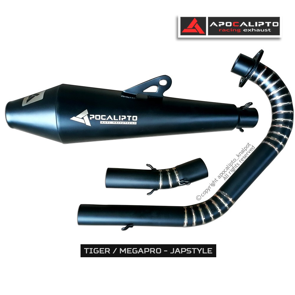 Knalpot Racing Custom JapStyle / Bratstyle / Honda Tiger / Megapro / Scorpio