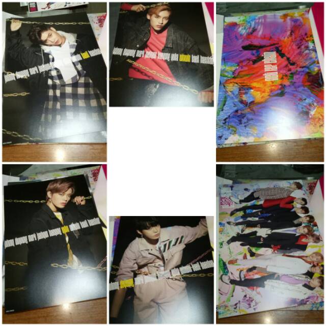 OFFICIAL A4 POSTCARD - NCT 127 CHAIN TAEIL WINWIN YUTA GROUP