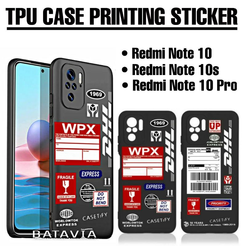 Case Xiaomi Redmi Note 10 Pro Note 10 10s Tpu Case Printing DHL Premium Silicon
