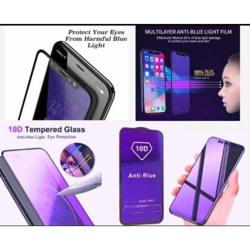 Tempered Glas anti gores Blue Light Oppo F11 Pro Original