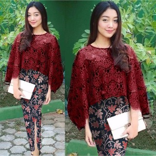 Set Cape Vania Vanya Paya 6 Wrn Brukat Import Rok Set Cape Vania Vanya Paya 6 Wrn Brukat Import Rok