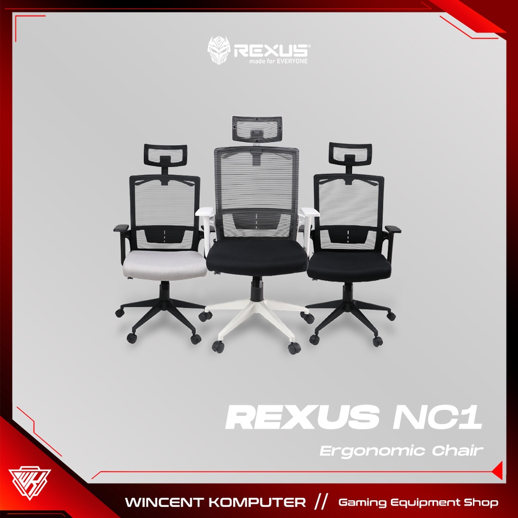 Rexus Ergonomic Chair NC-1 / NC1 Black