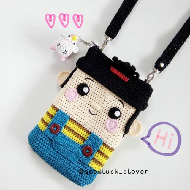 Tas Rajut HP Agnes Minion Shopee Indonesia Tas Rajut HP Agnes Minion Shopee Indonesia