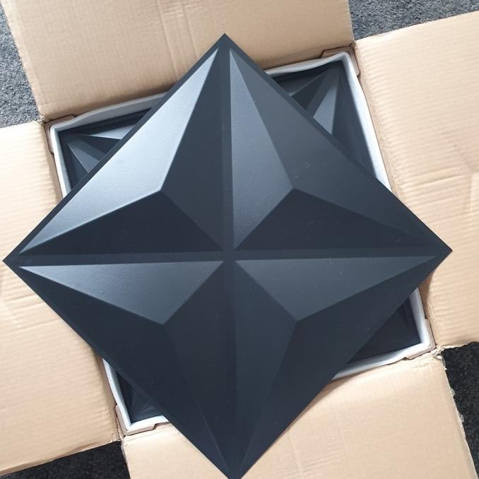 BISA COD BLACK 3D WALLPANEL Wall Panel PVC D003 bukan wallpaper sticker foam