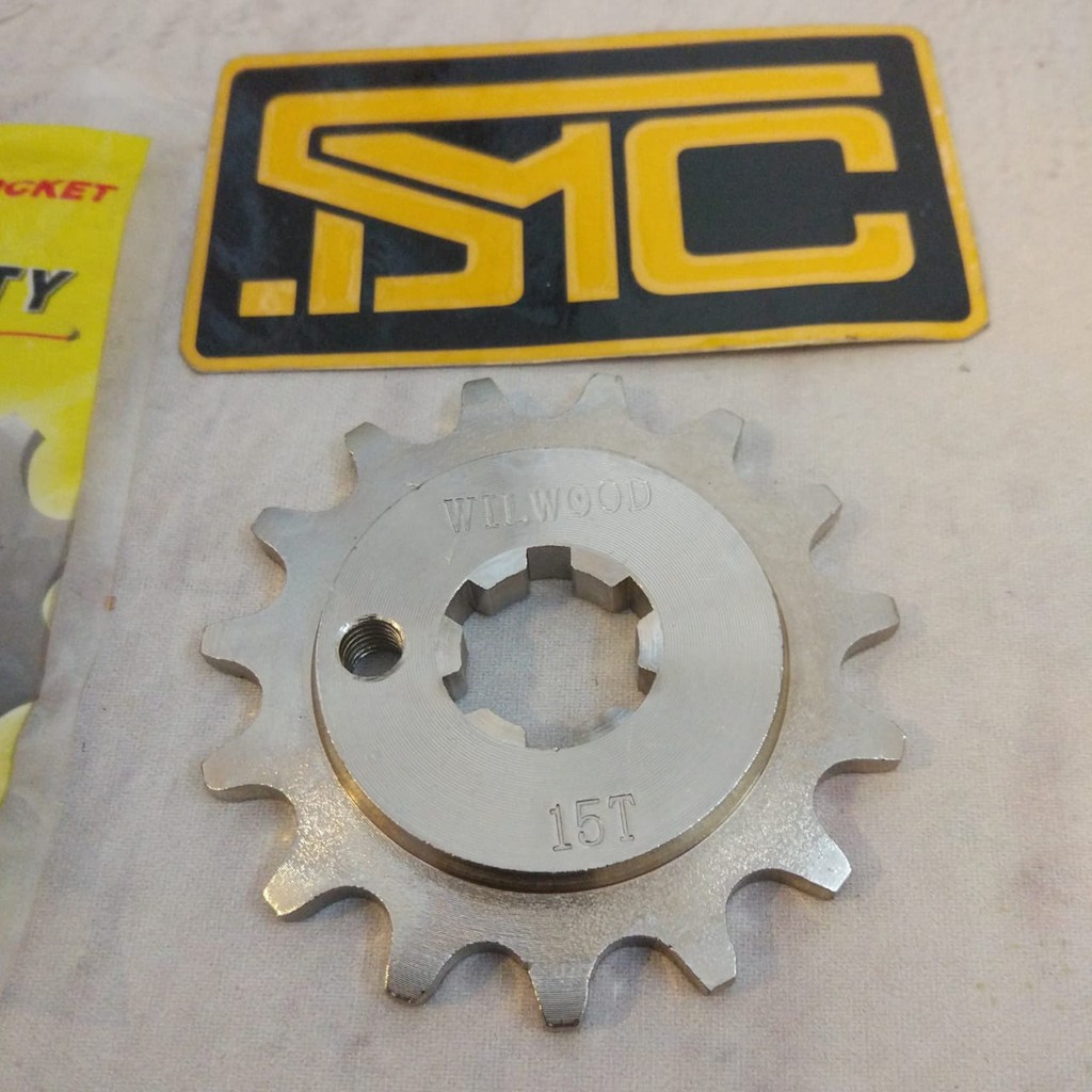 Gear Depan / Front Sproket 415-15T Yamaha Jupiter MX / Sniper MX Nickel Wilwood-2
