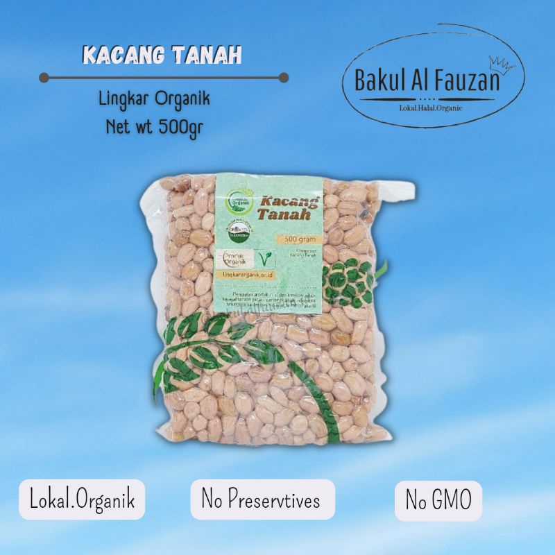 

Kacang Tanah Organik 500gr | Kacang Tanah Lingkar Organik | Non GMO