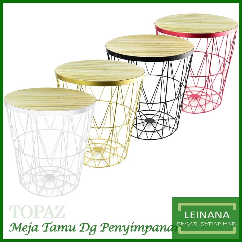 TOPAZ Meja tamu informa dengan penyimpanan MEJA INFORMA / meja teras kecil