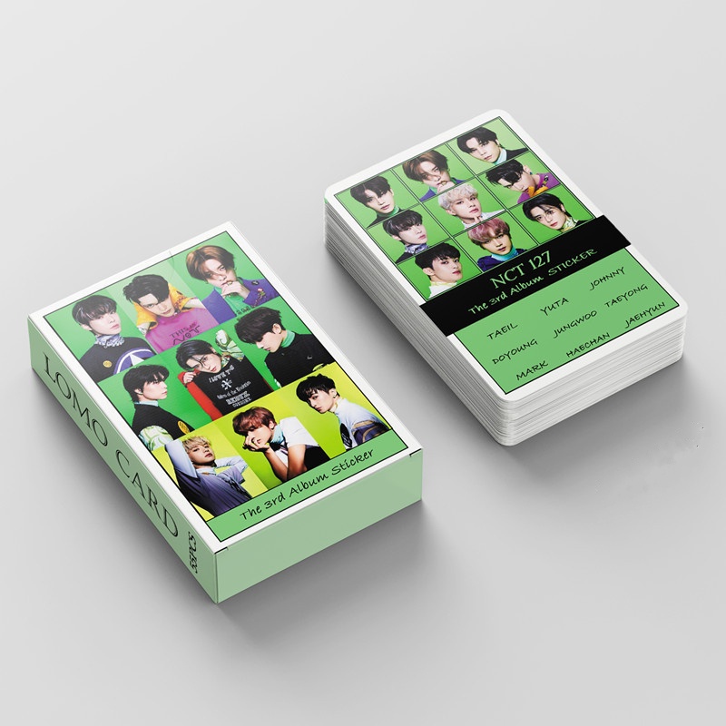 55pcs/box NCT 127 Photocards The 3rd Album Sticker Album LOMO Card Postcard ((In STOCK) Kpop fan)