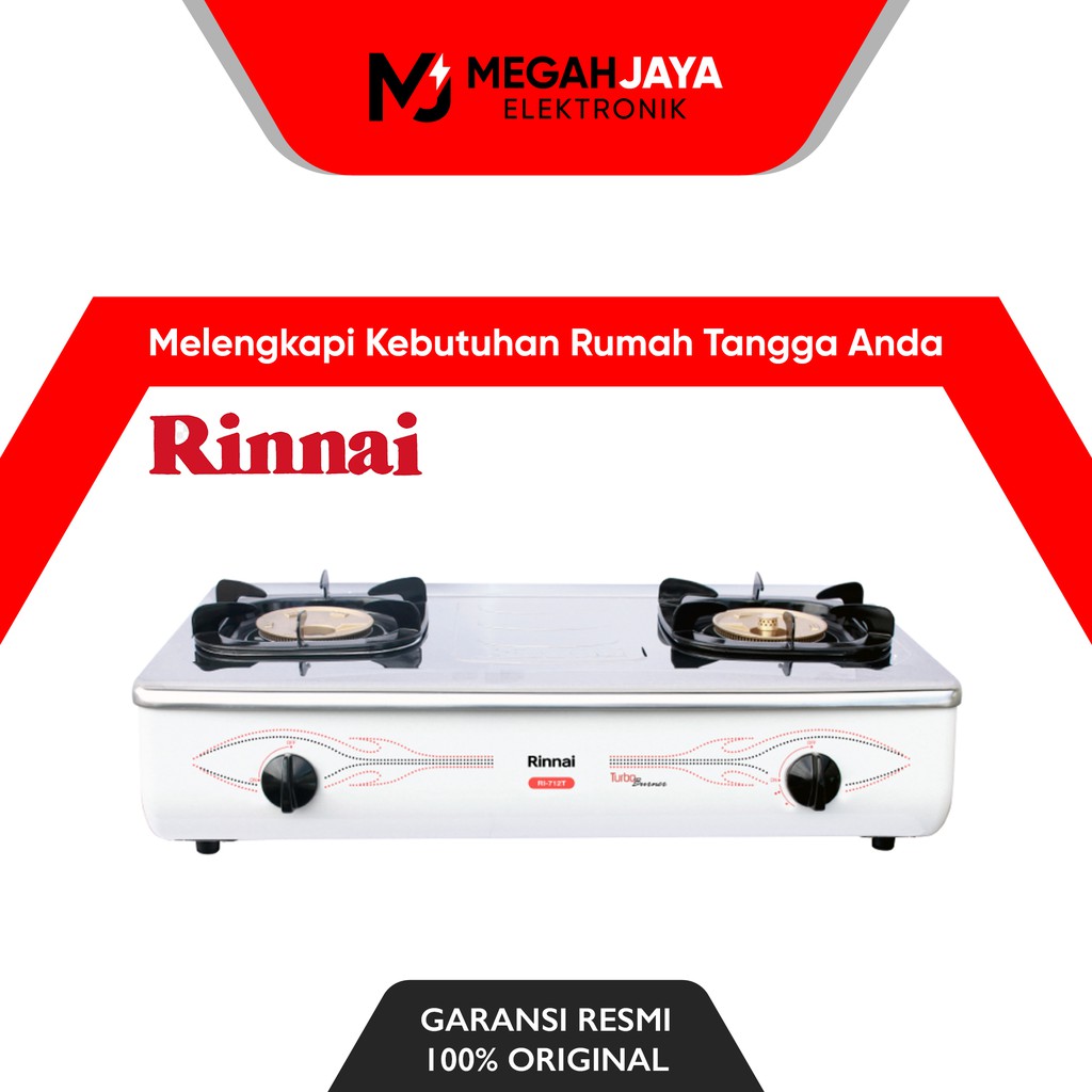 Jual Rinnai Kompor Ri 712 T Ri 712t 2 Tungku Garansi Resmi Indonesia Shopee Indonesia