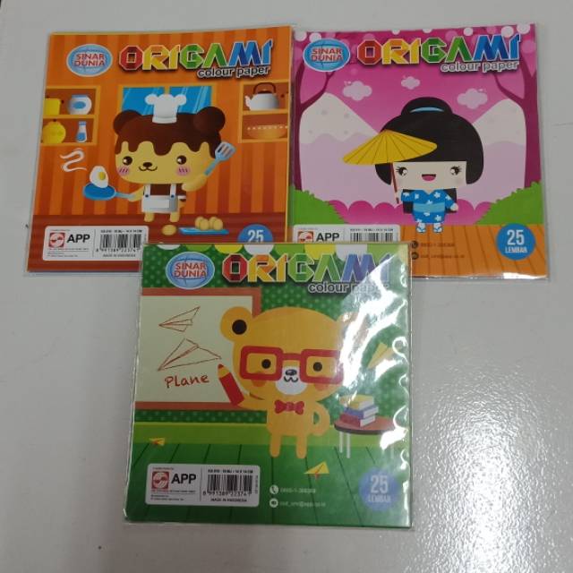 Kertas Origami / Origami Colour Paper SIDU 14X14cm 25Lembar