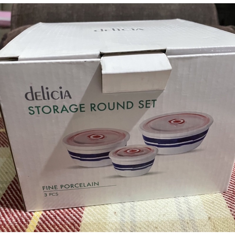 Delicia Storage Round Set Porcelain