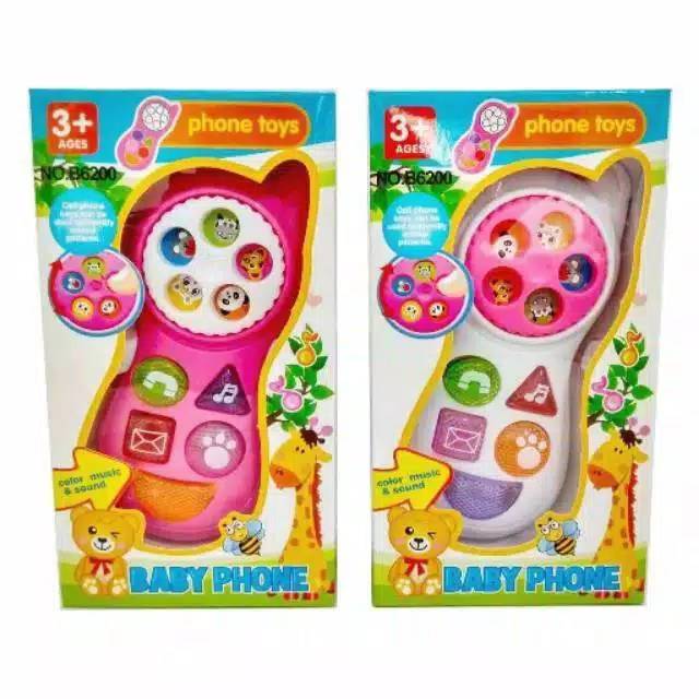 Mainan hp anak mini phone toys music call baby