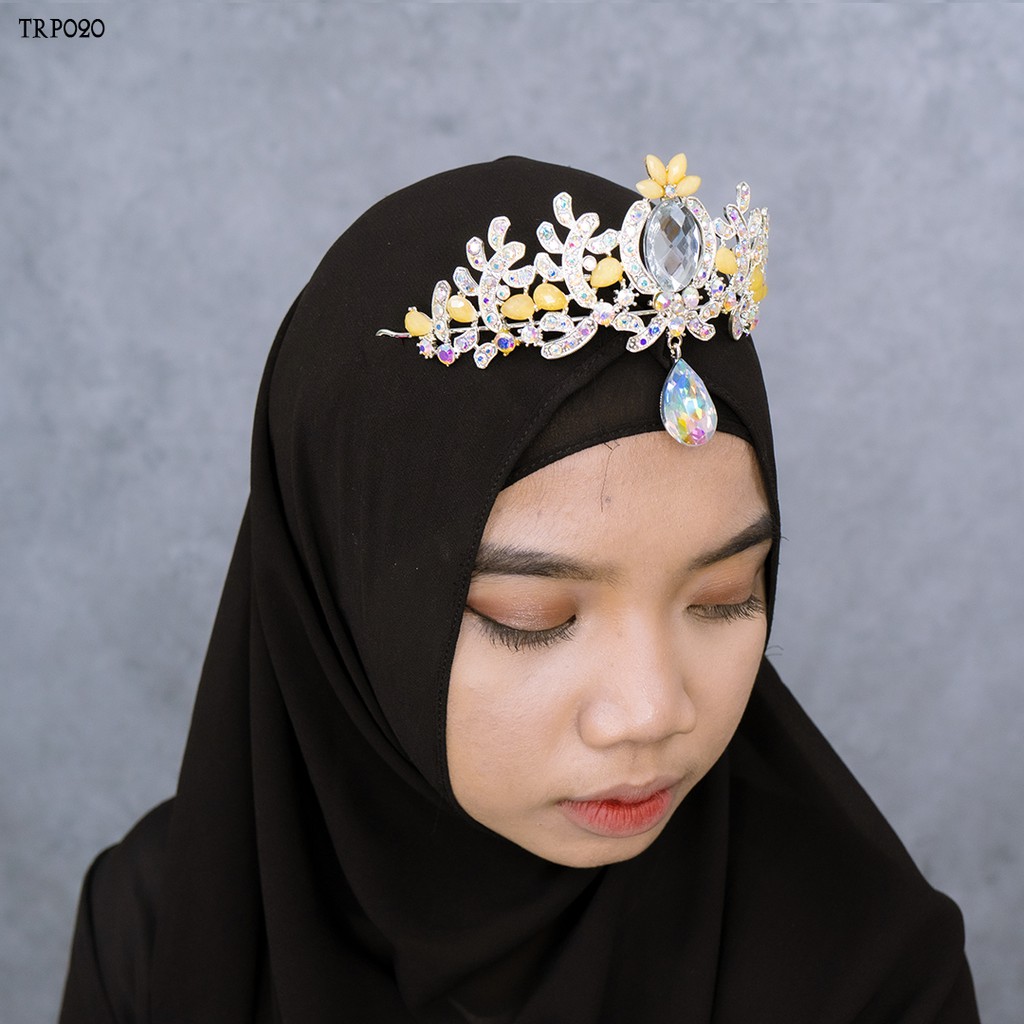 [READY STOCK] ACCESORIES BRIDAL PESTA PERNIKAHAN WANITA MODERN SILVER TRP020