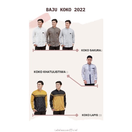 Baju Koko Sakura Lapis Khatulistiwa •LA•