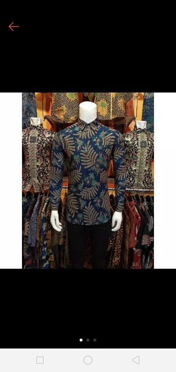 Men Sale Kemeja Batik Slimfit Baju Batik Pria Atasan Modern Murah Premium Motif Sukmo Jagad Larisso
