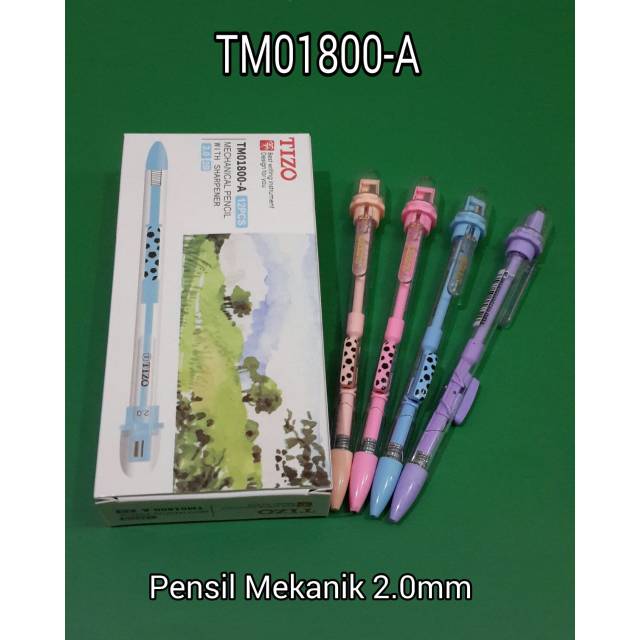 

Tizo Pensil mekanik 2.0MM (DAPAT 12 PC)/Tizo Tm01800A // Pensil Tizo 2.0MM