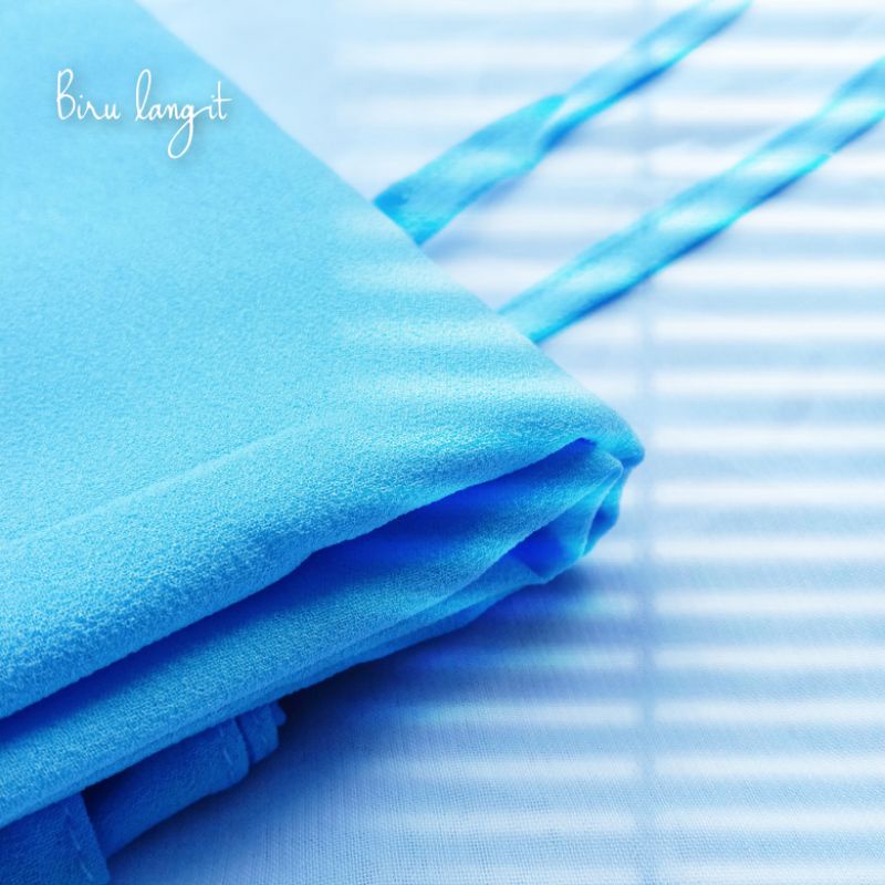 PASHMINA Hijab Diamond Tali (JAHIT TEPI) / Kerudung Pashmina Sabyan Diamond Italiano PART 1-TALI-BIRULANGIT