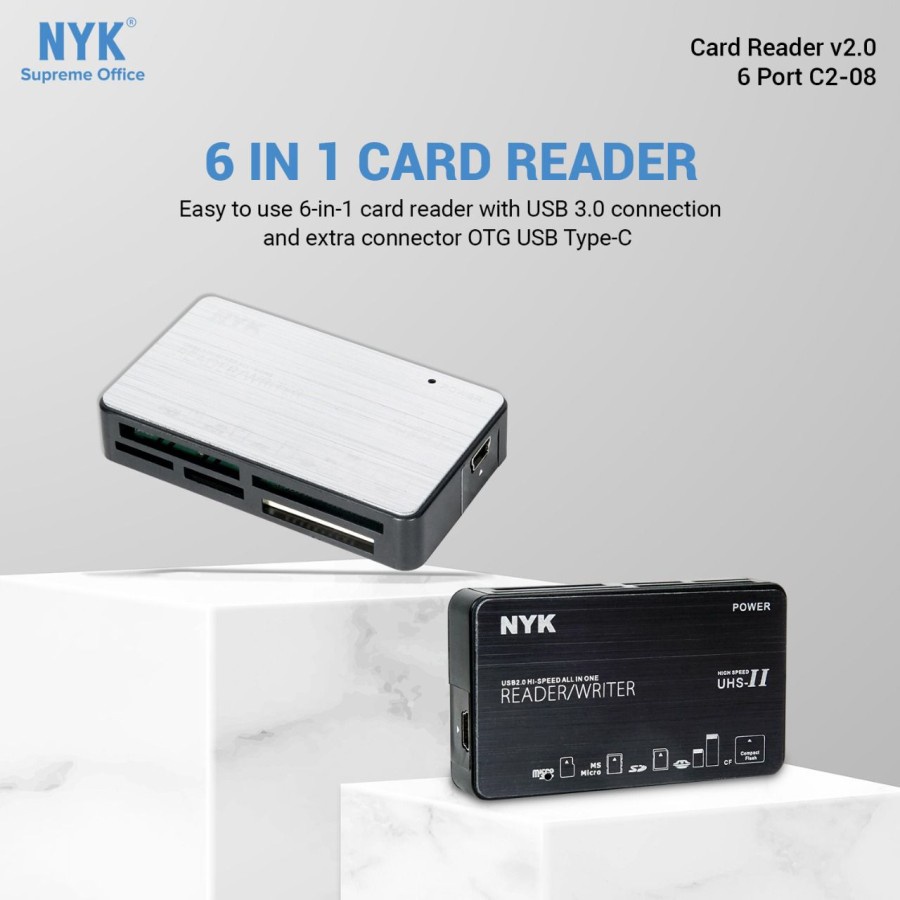 Card Reader NYK 6 SLOT V2.0 C2-08  NYK Card Reader 6 Slot