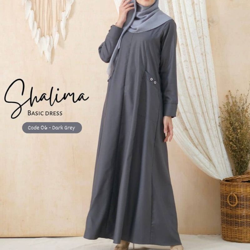 Gamis syar'i terbaru gamis polos bahan katun toyobo fodu