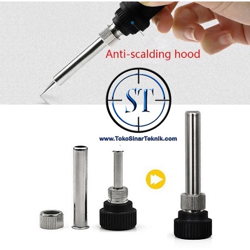 Kepala Solder Station Heater Barrel Soldering Iron Adjustable Headle Selongsong Adapter Gagang Besi Untuk Solder Hakko