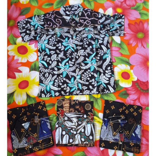 KBA2 Grosir Termurah Baju Batik Perca anak cowok terlaris termurah