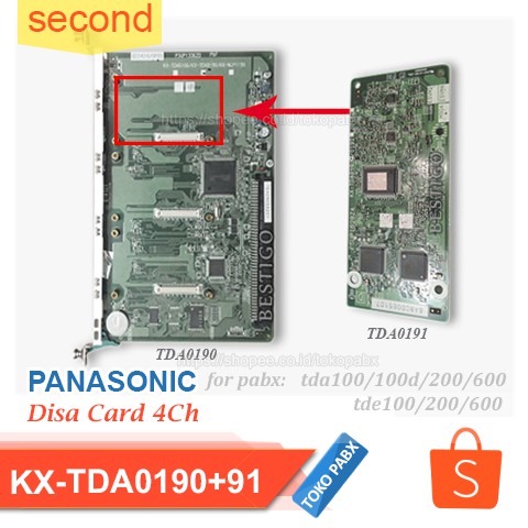 DISA Card KX-TDA0190 & TDA0191 Second Answering Machine Pabx