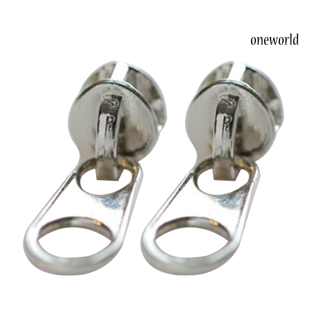 OW@ Creative Metal Zipper Ear Studs Earrings Punk Rock Women Jewelry Birthday Gift