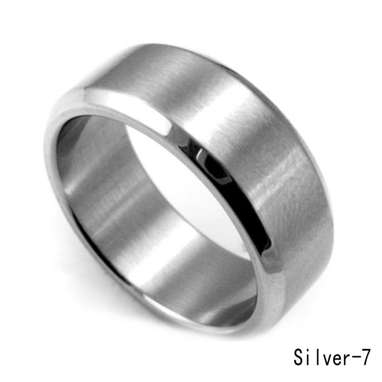 Fancyqube Cincin Titanium Stainless Steel Warna Silver untuk Pernikahan