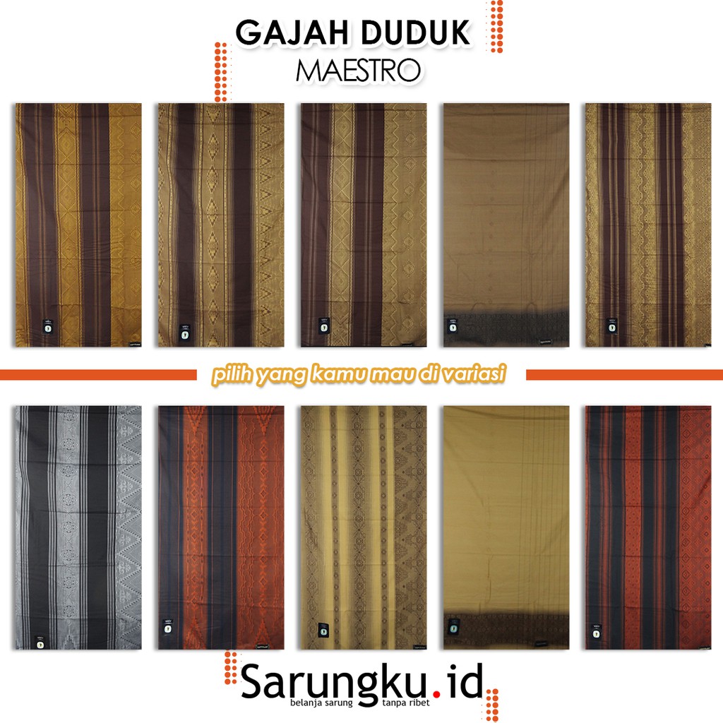SARUNG GAJAH DUDUK MAESTRO
