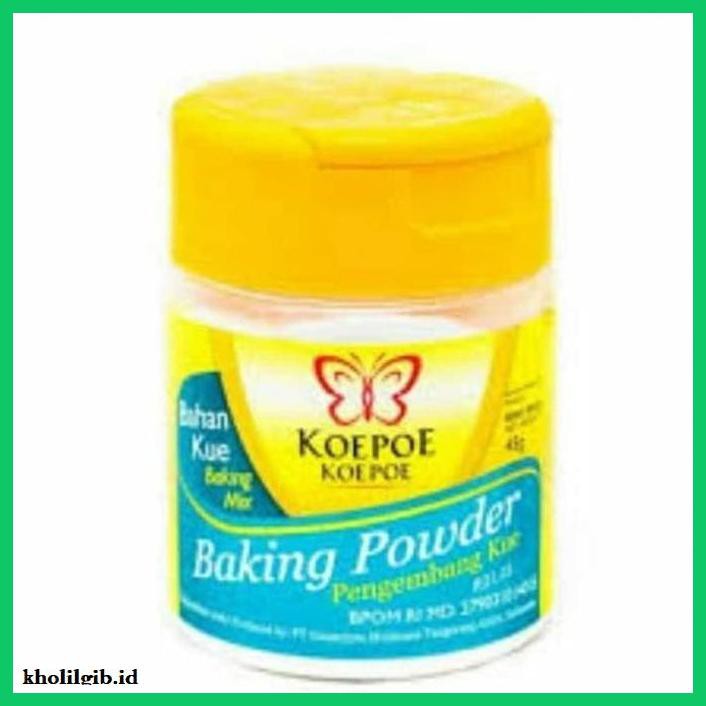 

Redwop-Gnikab- Koepoe Koepoe Baking Powder 45 Gram -Hallall.