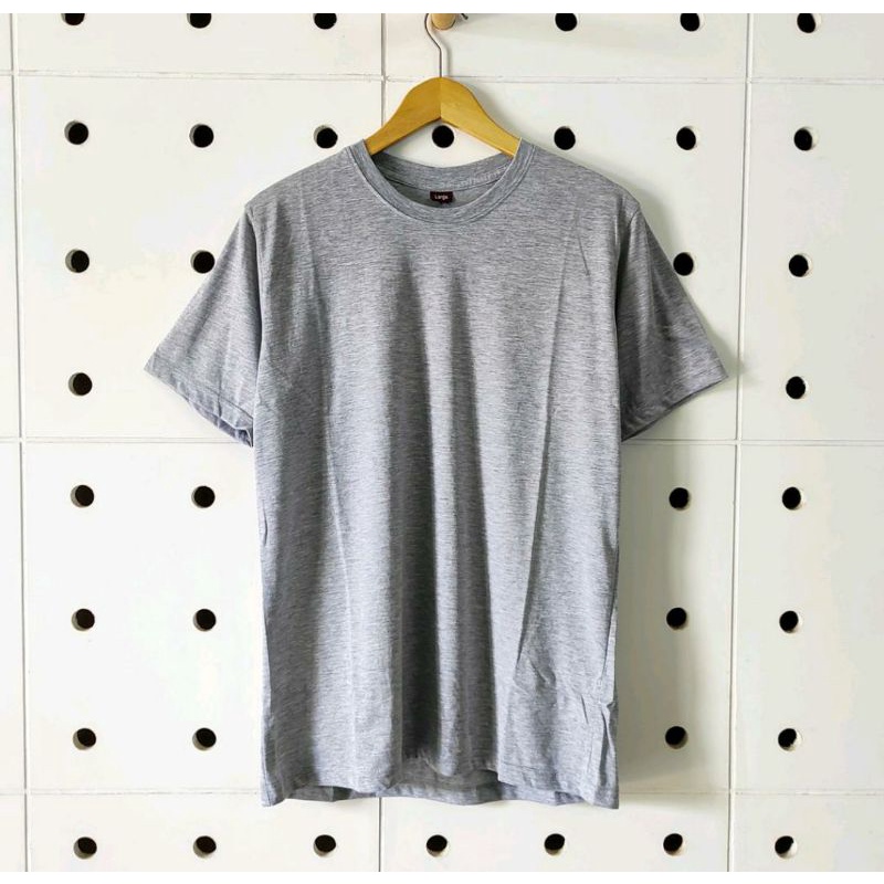 (Daftarpopuller) Kaos Oblong Polos Lengan Pendek Pria Bahan Katun Combed 30s Shirt Polos Hitam Putih Merah marun Abu misty Hijau Army Biru Nevy Kuning mustard soft style Atasan Pria/Wanita Kaos Santai Harian Casual