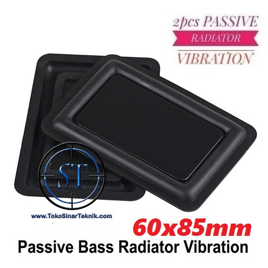 2PCS Bass Speaker Passive 60x85mm 6085 Radiator Bass Metal Rubber Vibration Sensitivitas DIY Spiker Isi 2 Sepasang