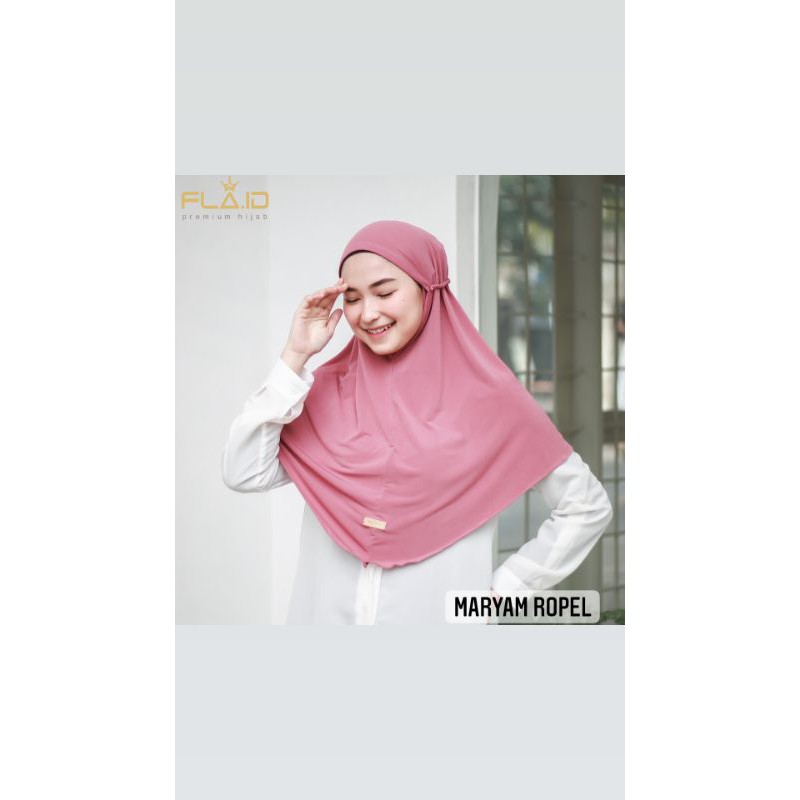 hijab instan bergo maryam ropel jersy original Husna by sugih jaya