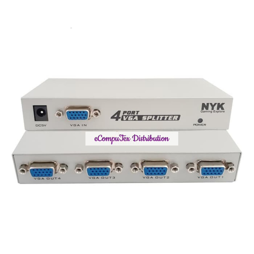 VGA SPLITTER PLUS ADAPTOR 4 PORT 1-4