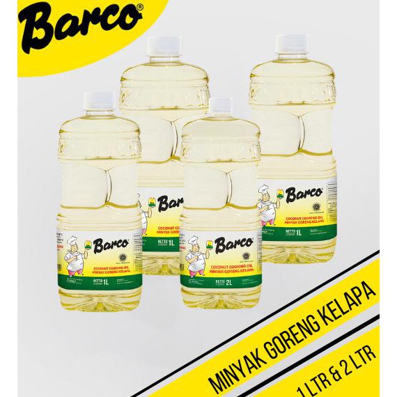 

*Promo* Promo!! Minyak Kelapa Goreng Barco Botol 1Ltr(2Pcs) + Botol 2Ltr(2Pcs)