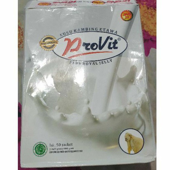 

Susu Kambing etawa provit plus royal jelly (asli) harga per box