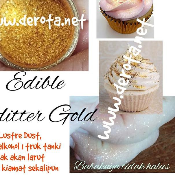 ‹ ORIGINAL >>>> Glitter Gold Edible ⚠