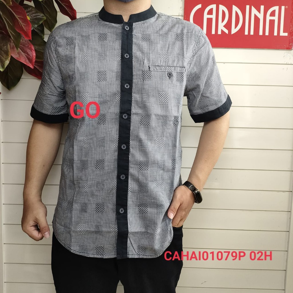 BB CARDINAL KEMEJA KOKO JUMBOTaqwa Pakaia.n Pria Atasan Hem Kemeja Muslim Lengan Pendek Baju Original