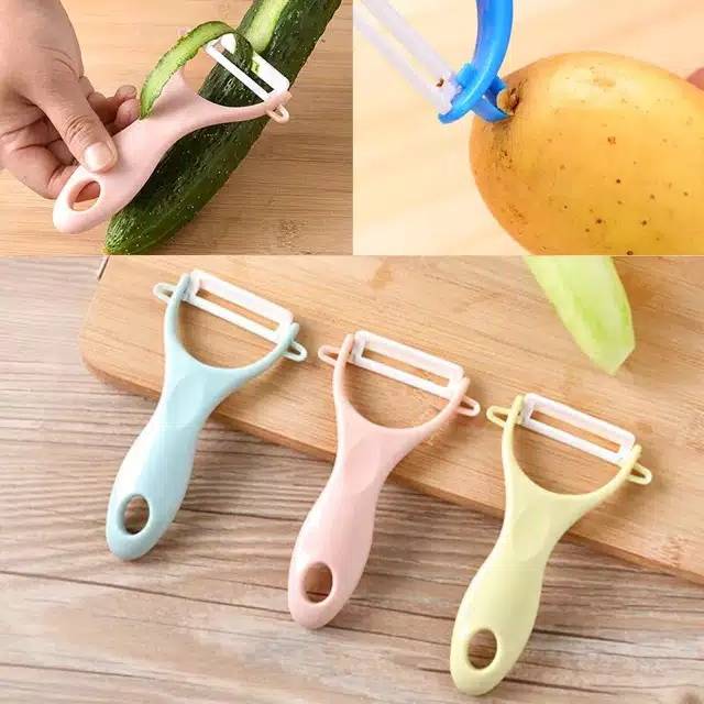 Es196  Pisau Kupas Buah/peeler Ceramic Fruit Knife