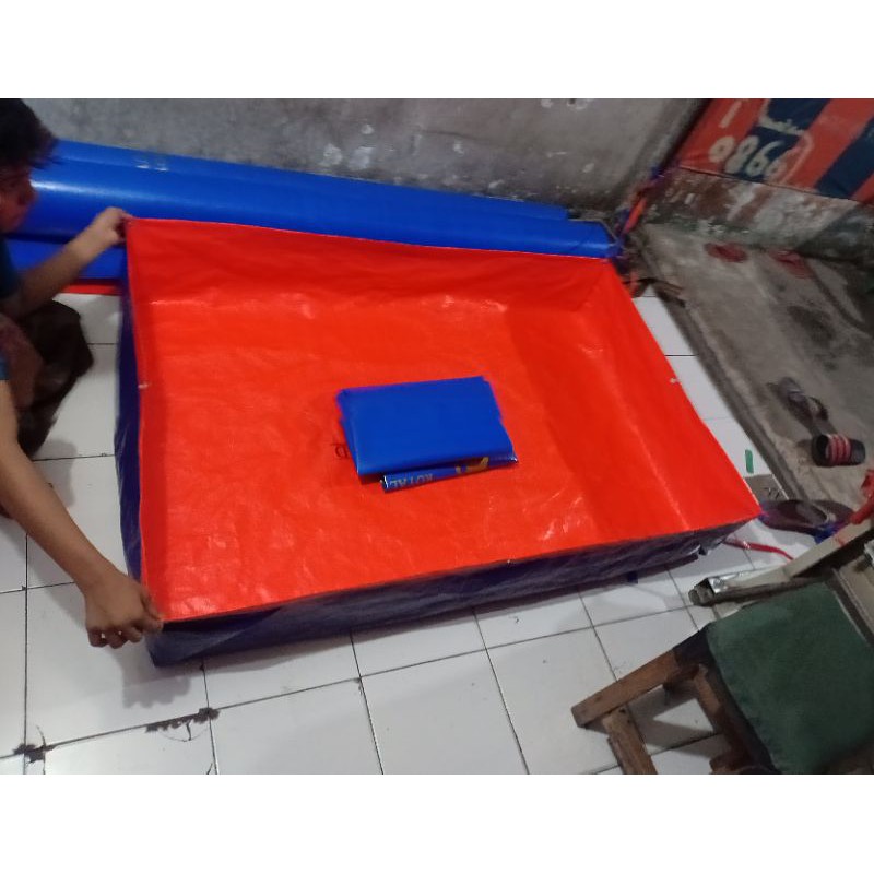 TERPAL KOLAM IKAN MINI KOLAM TERPAL KOLAM CUPANG TYPE A3 KOREA ORIGINAL ADA 17 UKRAN