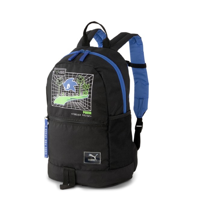 (100% ORIGINAL) Puma X Sega Backpack Black Cartoon Tas Kids Bag Ori Asli Authentic
