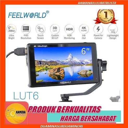 FeelWorld LUT6 LUT 6 Touchscreen Monitor Eksternal Kamera