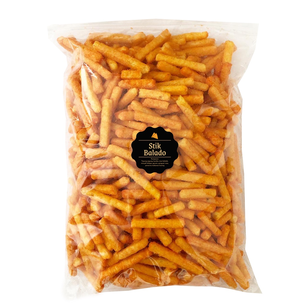 [DELISH SNACKS] Stik Balado (Grosir) 250gr / Snack Cemilan Camilan Kilo Kiloan / Pedas Enak Gurih