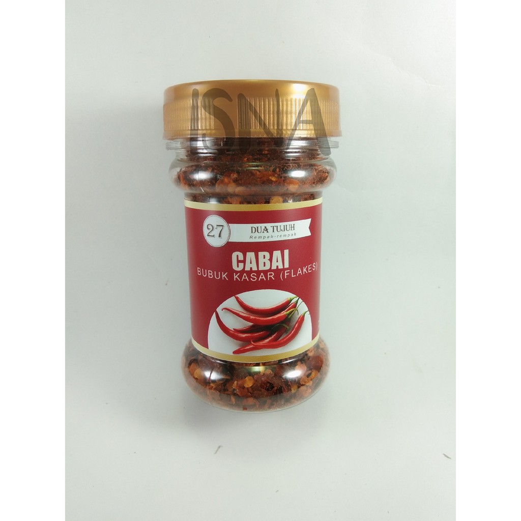 

Cabai Kering Kasar Bubuk / Chili Flakes / Rempah Cabai Bubuk Asli 100%/ Cabai Kasar