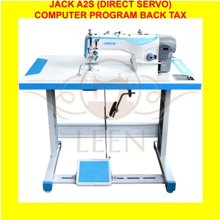 SET Mesin Jahit Direct Servo Jack A2S High Speed Computer Backtax LEEN