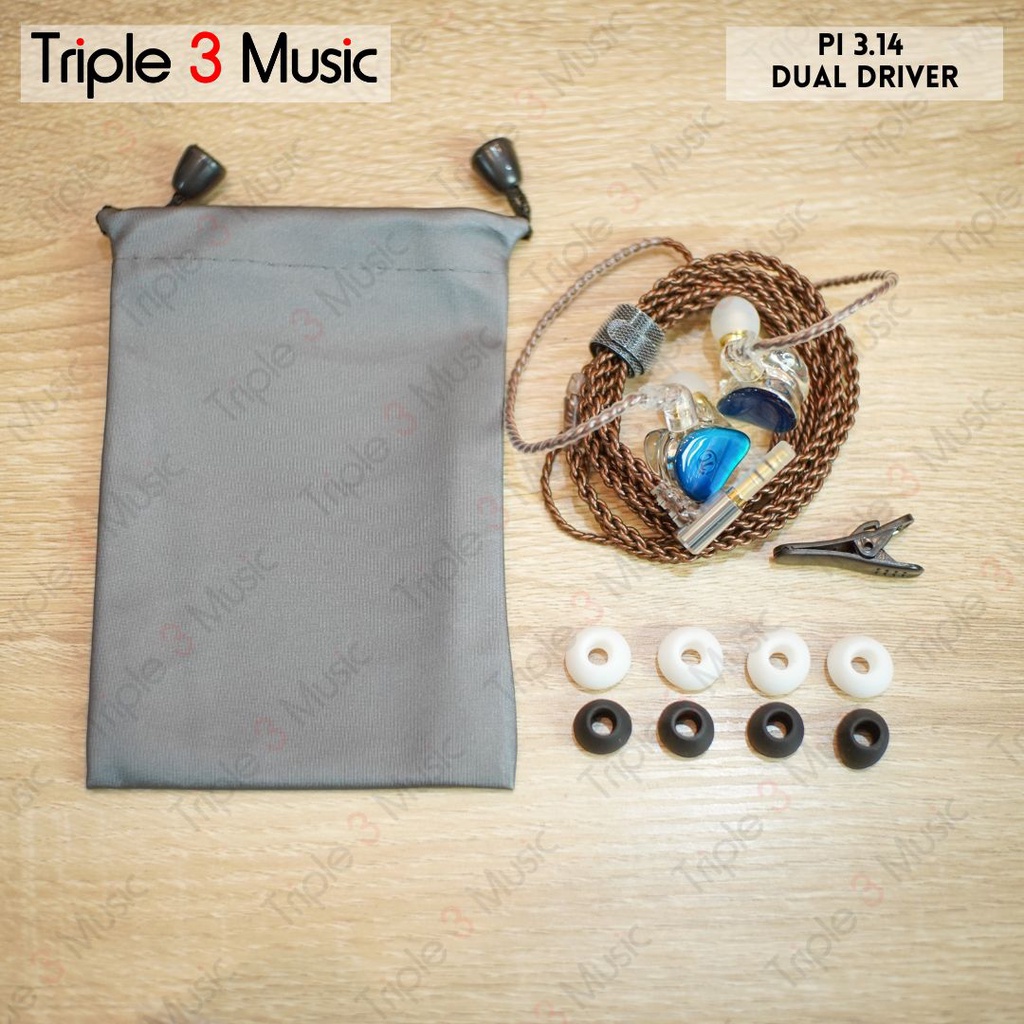 Phi Pi 3.14 audio IEM dual driver PLIISEN121 in ear monitor ORIGINAL