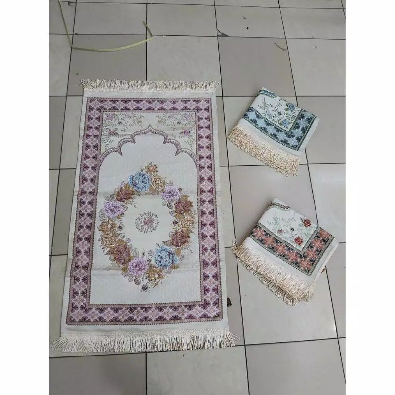 sajadah premium genova motif pirlanta/sajadah seserahan