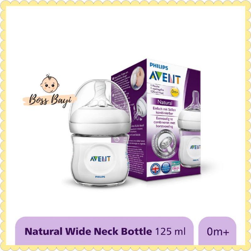 AVENT PHILIPS Feed Bottle Natural Botol Dot Susu Bayi Anak 125ml