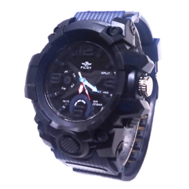 Jam Tangan Pria Kasual Sporty Anti air Crono Off PLT-1543